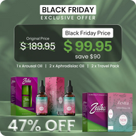 Kara Cuma İndirimi: 1 x Uyarıcı Yağ + 2 x Afrodizyak Yağı + 2 x Seyahat Paketi