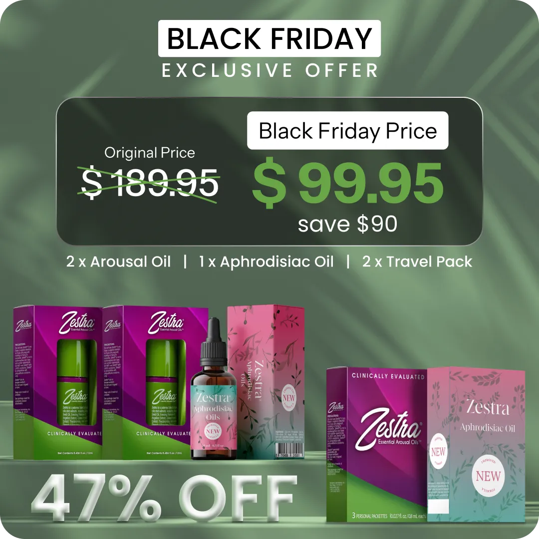 Kara Cuma İndirimi: 2 x Uyarıcı Yağ + 1 x Afrodisyak Yağ + 2 x Seyahat Paketi