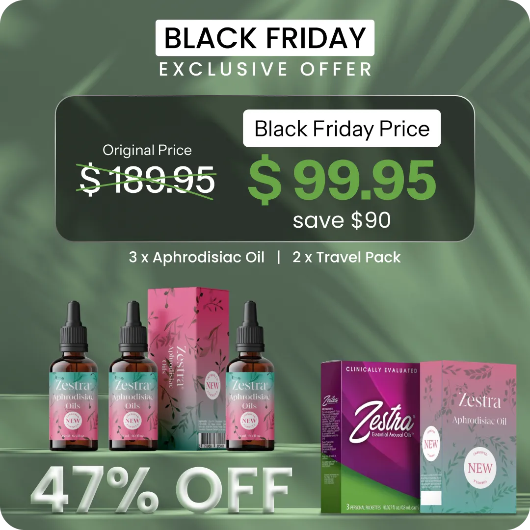 Kara Cuma İndirimi Özel: 3 x Afrodisyak Yağı + 2 x Seyahat Paketi